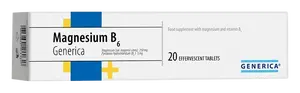GENERICA Magnesium B6 20 šumivých tablet