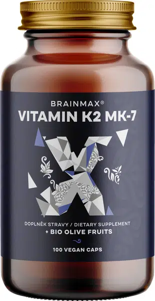 BRAINMAX Vitamin K2 jako MK7 100 kapslí