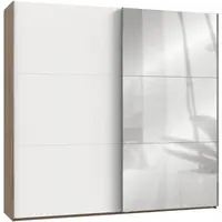 MID.YOU SKŘÍŇ S POSOUVACÍMI DVEŘMI, čiré, bílá, barvy dubu, 250/236/65 cm