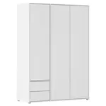 Rauch Möbel ŠATNÍ SKŘÍŇ S OTOČNÝMI DVEŘMI, bílá, 140/194/53 cm