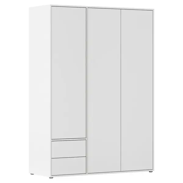 Rauch Möbel ŠATNÍ SKŘÍŇ S OTOČNÝMI DVEŘMI, bílá, 140/194/53 cm