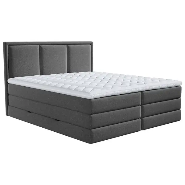 MID.YOU POSTEL BOXSPRING, 200/220 cm, antracitová