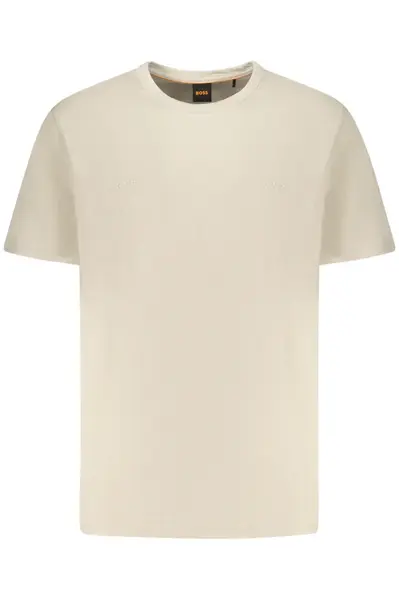 Béžové pánské triko s krátkým rukávem