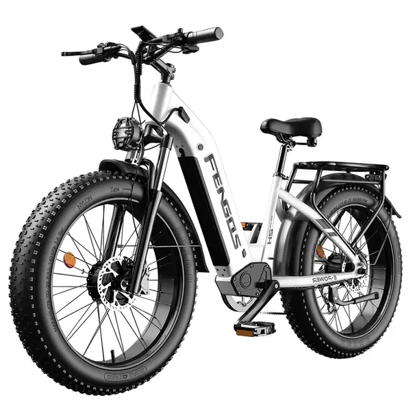 FENGQS H2 Pro Electric Bike 1000W Dual Motor 52V 20Ah 50km/h White