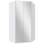 MID.YOU ROHOVÁ ŠATNÍ SKŘÍŇ, bílá, 120/236/120 cm