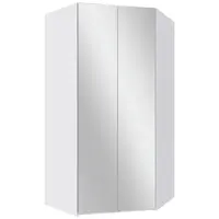 MID.YOU ROHOVÁ ŠATNÍ SKŘÍŇ, bílá, 120/236/120 cm