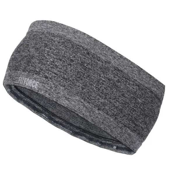 Fitforce ORKA Športová bežecká čelenka, tmavo sivá, veľkosť