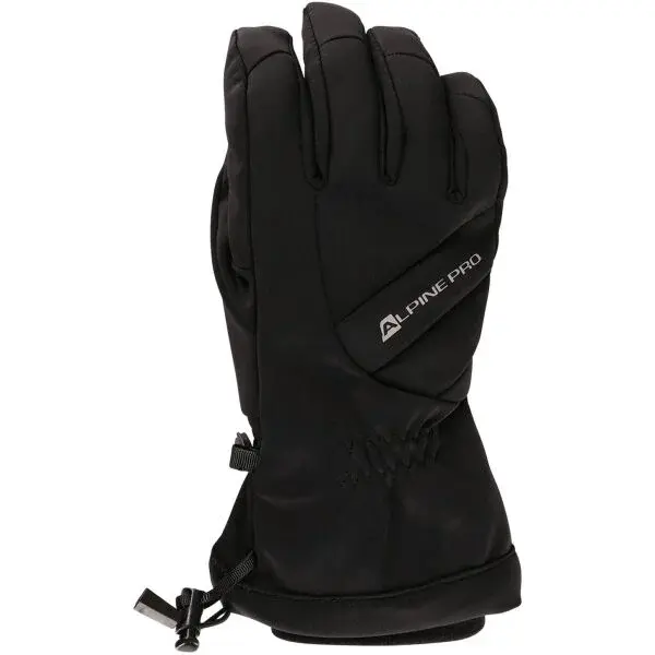 ALPINE PRO OLEWE Lyžařské rukavice, černá, velikost