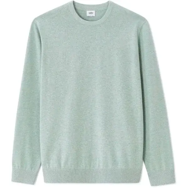 CELIO DECOTON Pánský svetr, zelená, velikost