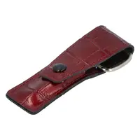 Kožená manikúra a pedikúra croco vínová - Solingen Cano