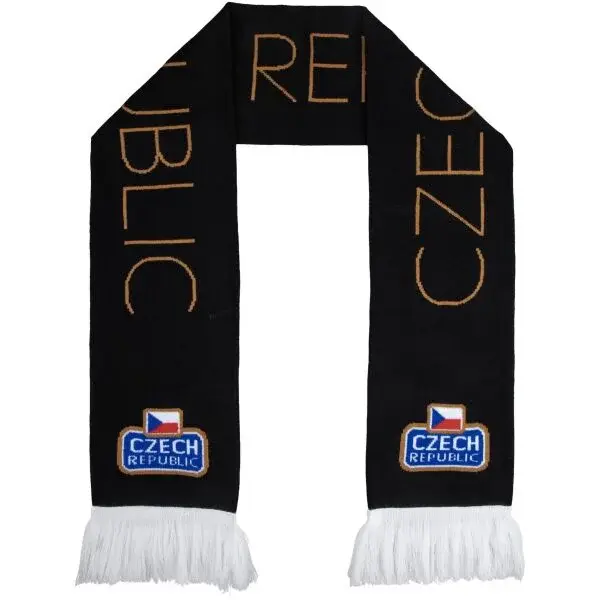 FLLÖS FANLINE SCARF CZECH 9 Zimný šál, čierna, veľkosť UNI