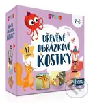 Kvído Dřevěné obrázkové kostky