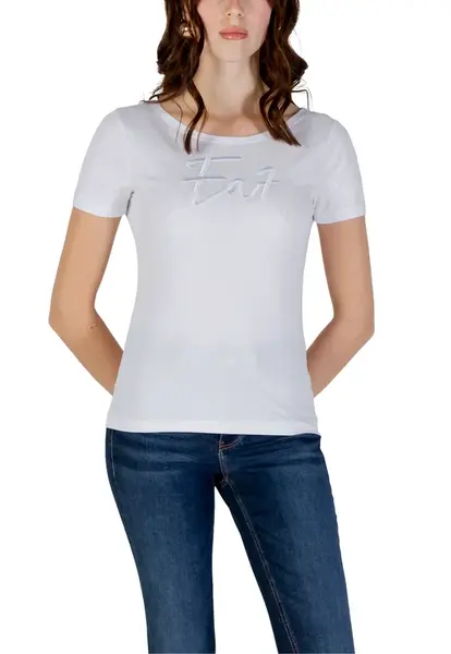 Bílé triko EA7 s krátkým rukávem