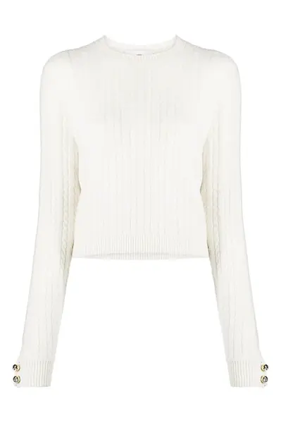 Chiara Ferragni bílý svetr