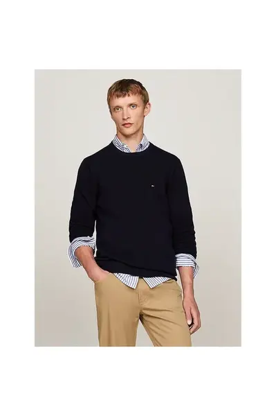 Tommy Hilfiger pánsky modrý sveter