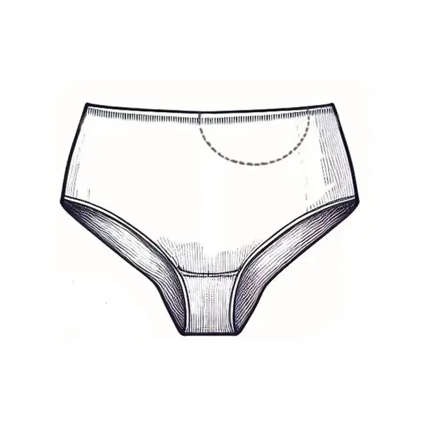 NIKA INTIMA Stomia nohavičky dámske so skrytým vreckom čierne - Veľkosť L - ľavý