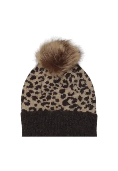 Dámska čiapka s leopardím vzorom