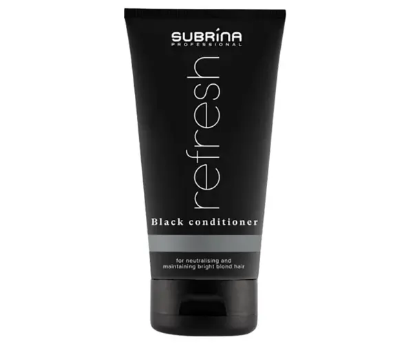 Kondicionér pro udržení platinového odstínu vlasů Subrina Professional Refresh Black Conditioner - 25 ml
