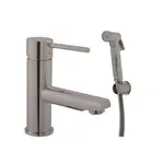 Bidetová batéria RAV SLEZÁK Seina so sprchovacím setom lesklá metal grey SE946.0/1MGL