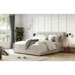 Livetastic POSTEL BOXSPRING, 140/200 cm, béžová