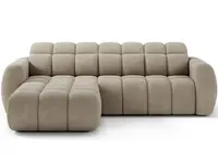 Rozkládací rohová sedací souprava fanito - šedá - paolli 04 - levá