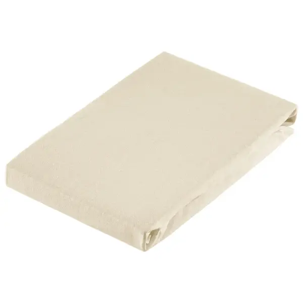 Dieter Knoll ELASTICKÉ PROSTĚRADLO, žerzej, béžová, 100/220 cm
