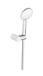 Novaservis Ferro Nostris - Set sprchovej hlavice, držiaka a hadice, 3 prúdy, chróm U99