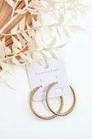 Zlaté kruhové náušnice