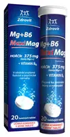 ZDROVIT MaxMag Hořčík 375 mg + B6 20 šumivých tablet
