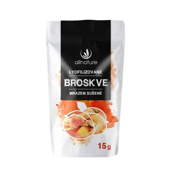 ALLNATURE Broskev sušená mrazem plátky 15 g