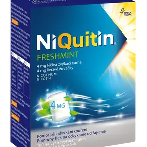 NIQUITIN Freshmint 4 mg léčivá žvýkací guma 100 ks