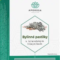 APOROSA Bylinné pastilky s islandským lišejníkem 24 pastilek