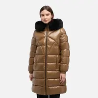 Hnědá dámská parka Geox Backsie