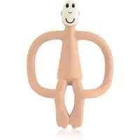 Matchstick Monkey Teething Toy and Gel Applicator kousátko s kartáčkem 2 v 1 Peach Salmon 1 ks