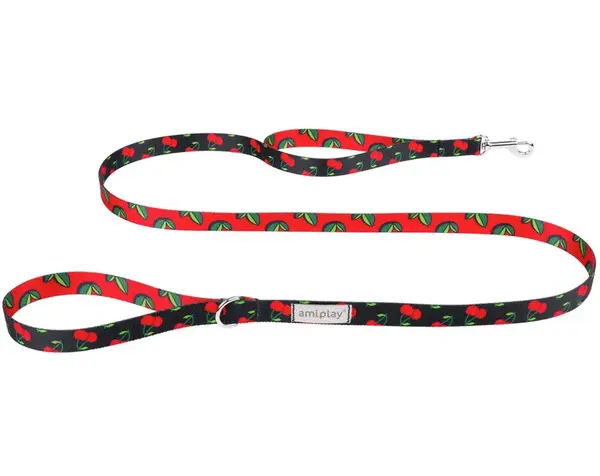 Amiplay Vodítko Be Happy Cherry 150 cm | Vodítka pro psy