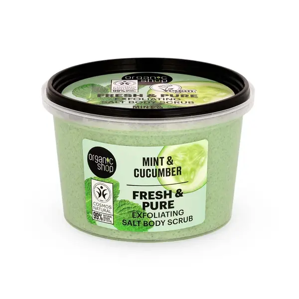 Organic Shop Tělový peeling Máta a okurka 250 ml
