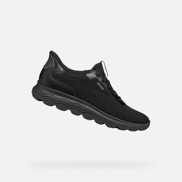 Black women's sneakers Geox Spherica Plus - Women's