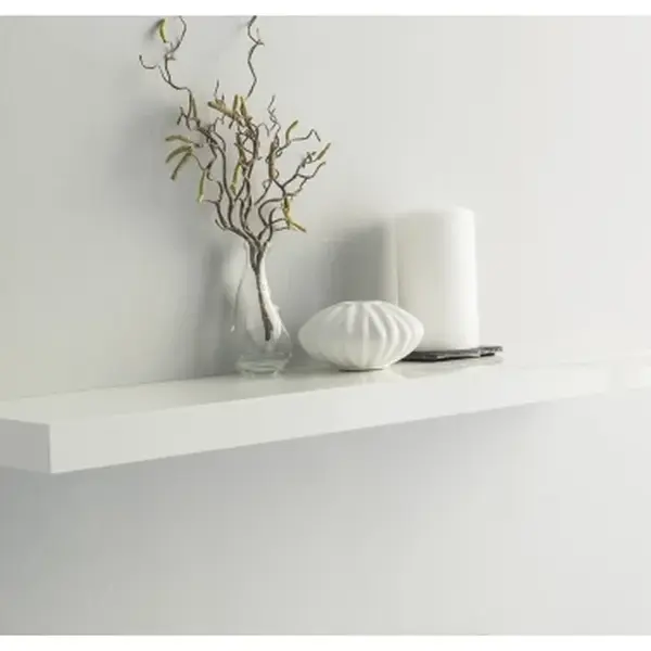 Police na zeď Shelvy 80 cm, bílá lesk