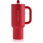 Waterdrop Explorer Tumbler tumbler z nehrdzavejúcej ocele s rúrkou (limitovaná edícia) Deep Red 1100 ml