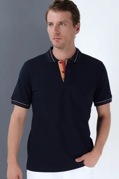 Pánske polokošele Dewberry, tmavomodré