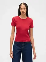 GAP rebrované crop tričko s logom