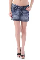 Dámska rifľová mini sukňa