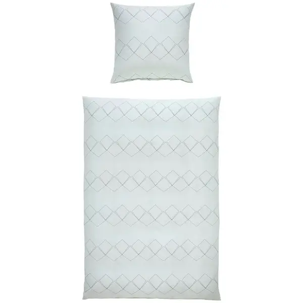 Janine POVLEČENÍ, makosatén, zelená, jadeitově zelená, 135/200 cm