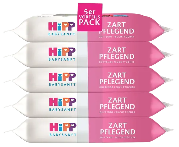HIPP Babysanft Čistící vlhčené ubrousky 5 x 48 ks