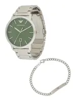 Emporio Armani Analógové hodinky  strieborná