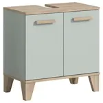 MID.YOU SPODNÍ UMYVADLOVÁ SKŘÍŇKA, světle zelená, barvy dubu, 60/61/34 cm