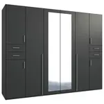 MID.YOU ŠATNÍ SKŘÍŇ S OTOČNÝMI DVEŘMI, barvy grafitu, 270/208/58 cm
