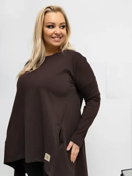 Tunika v tmavohnedej farbe