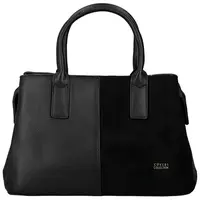 Luxusní dámská koženková kabelka do ruky Coveri Korina, černá