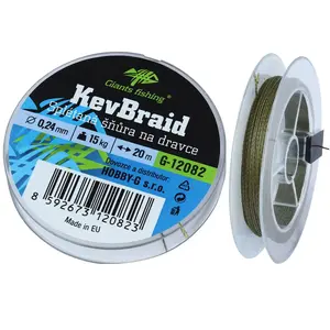 Giants fishing splétaná šňůra na dravce kevbraid 20 m 0,24 mm 15 kg